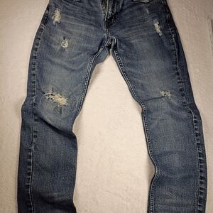 Y2K Distressed Old Navy Jeans With Scuff And Wear M 32X30